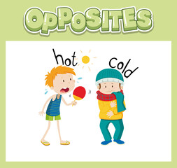 Opposite English words for kids