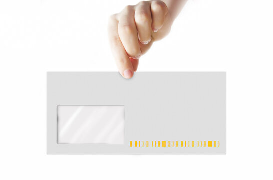 hand holding envelope