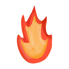 watercolor firegigher element decoration. vector illustration. Fire department equipment, firefighter in red protective uniform, mask, helmet. Fire extinguisher, fire-truck, steel ladder, gas mask, wa