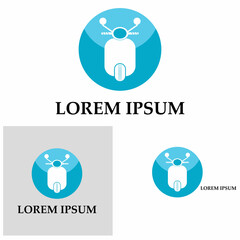 motorcycle vector icon template background