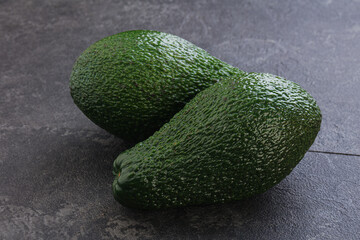 Fresh ripe green organic exotic avocado