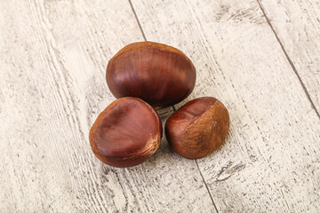 Organic natural sweet Chestnut heap