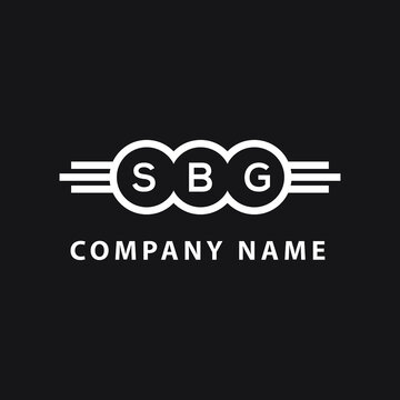 SBG letter logo design on black background. SBG  creative initials letter logo concept. SBG letter design.
