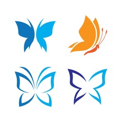 Fototapeta premium Beauty butterfly logo images
