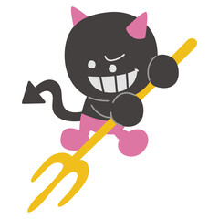 攻撃する菌のイラスト