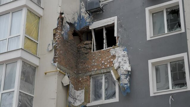 Aftermath war torn city bombed Ukraine genocide Russia shooting civilian. 2022 Russian invasion Ukraine war crime Bucha occupation Ukraine damage building destruction Mariupol bombed Russia aggression