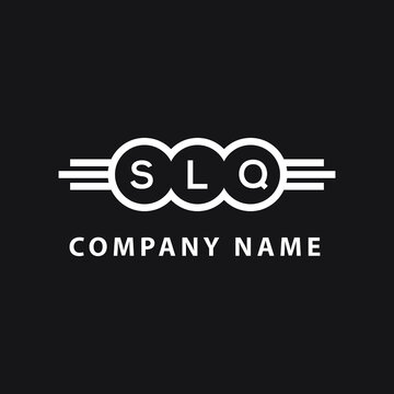SLQ letter logo design on black background. SLQ  creative initials letter logo concept. SLQ letter design.

