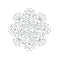 Decorative Doodle flowers in black and white for coloring page, cover, wedding invitation, greeting card, wall art and wallpaper. Hand drawn sketch for adult anti stress coloring page.-vector 
