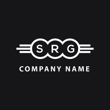 SRG letter logo design on black background. SRG creative initials letter logo concept. SRG letter design.
