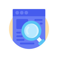 Website Search , Search flat icon.