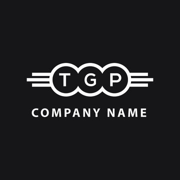 TGP letter logo design on black background. TGP  creative initials letter logo concept. TGP letter design.
