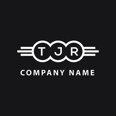 TJR letter logo design on black background. TJR creative initials letter logo concept. TJR letter design. 