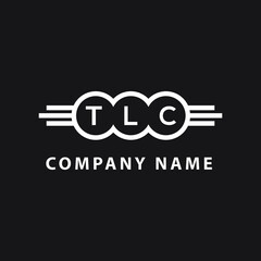 TLC letter logo design on black background. TLC creative initials letter logo concept. TLC letter design. 