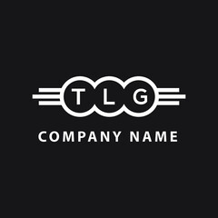 TLG letter logo design on black background. TLG  creative initials letter logo concept. TLG letter design.
