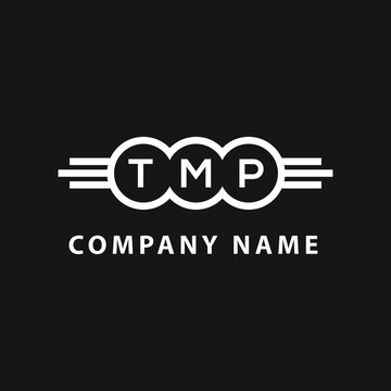 TMP letter logo design on black background. TMP  creative initials letter logo concept. TMP letter design. 