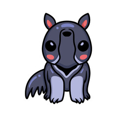 Cute little anteater cartoon character