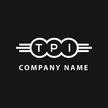 TPI letter logo design on black background. TPI creative initials letter logo concept. TPI letter design. 