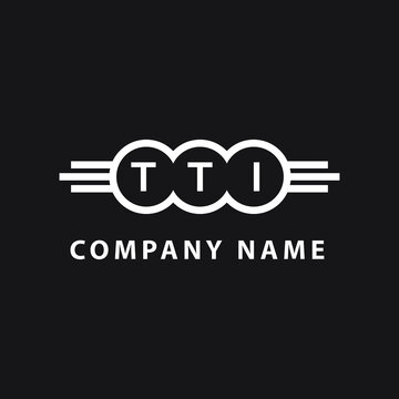 TTI letter logo design on black background. TTI creative initials letter logo concept. TTI letter design. 
