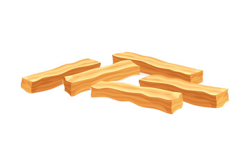 Textured Soy Protein or Meat as Defatted Soy Flour Product Vector Illustration