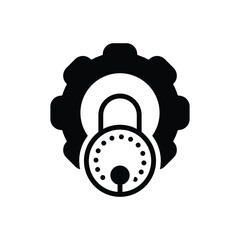 Black solid icon for pgp