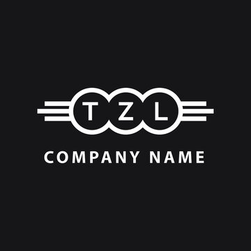 TZL letter logo design on black background. TZL  creative initials letter logo concept. TZL letter design.
