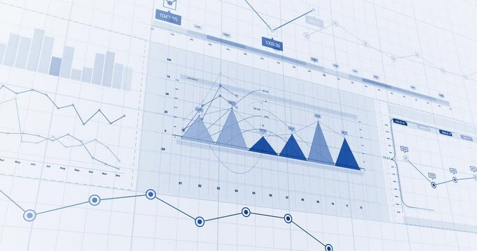 Stock Market Business Data Visualization. Successful Trading. Business and Economy Related 3D Concept.