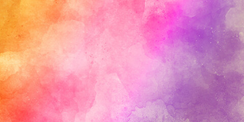 Abstract watercolor hand painted background and Blue watercolor background and Aquarelle painted paper textured canvas for vintage design, invitation card, template. Sky shades multicolor watercolor.