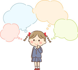いろんな想像をする女の子