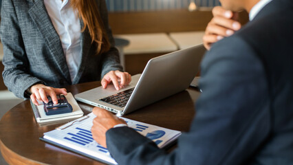 People Working Planning Start Up.Startup Diversity Teamwork Brainstorming Meeting Concept.Business Team Coworker Global Sharing Economy Laptop