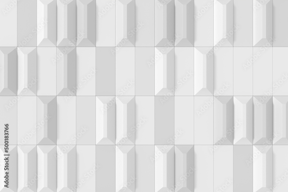 Wall mural abstract background of modern tile wall. 3d rendering.