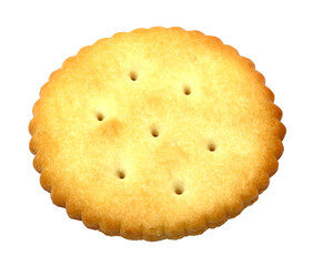 crispy cracker ‭isolated on white background