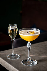 tasty cocktail in the bar