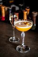 tasty cocktail in the bar