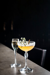 tasty cocktail in the bar