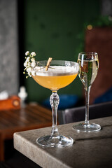 tasty cocktail in the bar