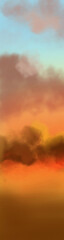 Fototapeta premium Landscape background. Abstract art template. Vector illustration.