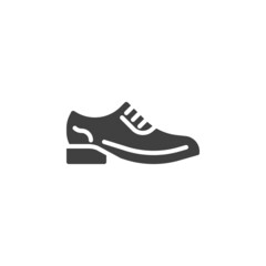Men's shoes vector icon