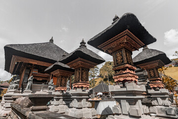 Traditional Balinese temple architecture in Tirla Empul temple, Bali, Indonesia