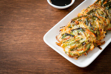 Pajeon or Korean pancake or Korean pizza