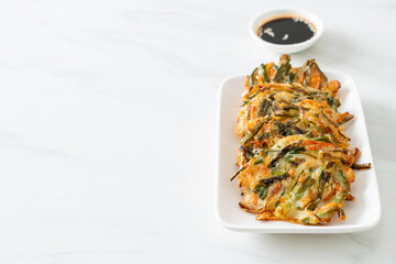 Pajeon or Korean pancake or Korean pizza
