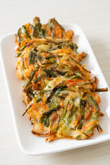 Pajeon or Korean pancake or Korean pizza