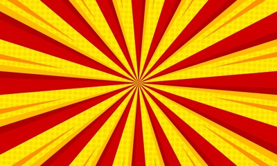 Comic cartoon burst background effect