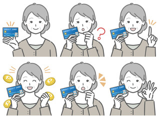 クレジットカードに関する色々　高齢女性