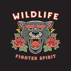 Obraz premium wildlife tiger illustration