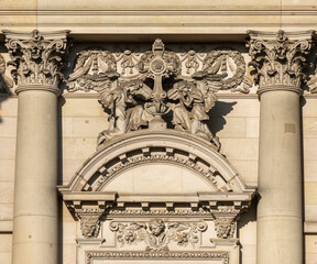 Berliner Dom, Detail, errichtet von Julius Raschdorff im Stil der Neorenaissance und des Neobarock
