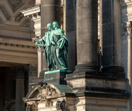 Berliner Dom, Detail, errichtet von Julius Raschdorff im Stil der Neorenaissance und des Neobarock