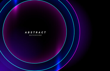 Abstract geometric modern stylish smooth dark banner background