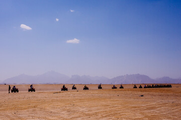 quad bike in the desert © Terence