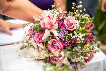 wedding bouquet of flowers