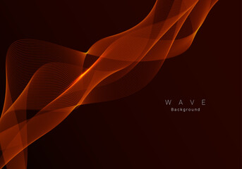 Abstract stylish smooth dynamic wave background